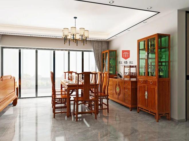 有讲究六“宜”四“忌”！pg电子平台红木餐桌摆放(图4)